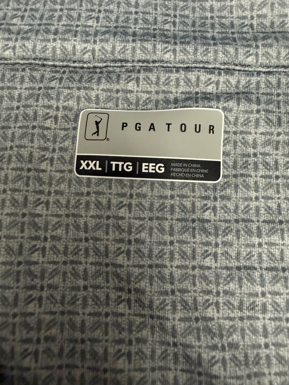 PGA TOUR Golf Quarter Zip Pullover XXL Gray Performance Stretch Medium Weight - Picture 4 of 10